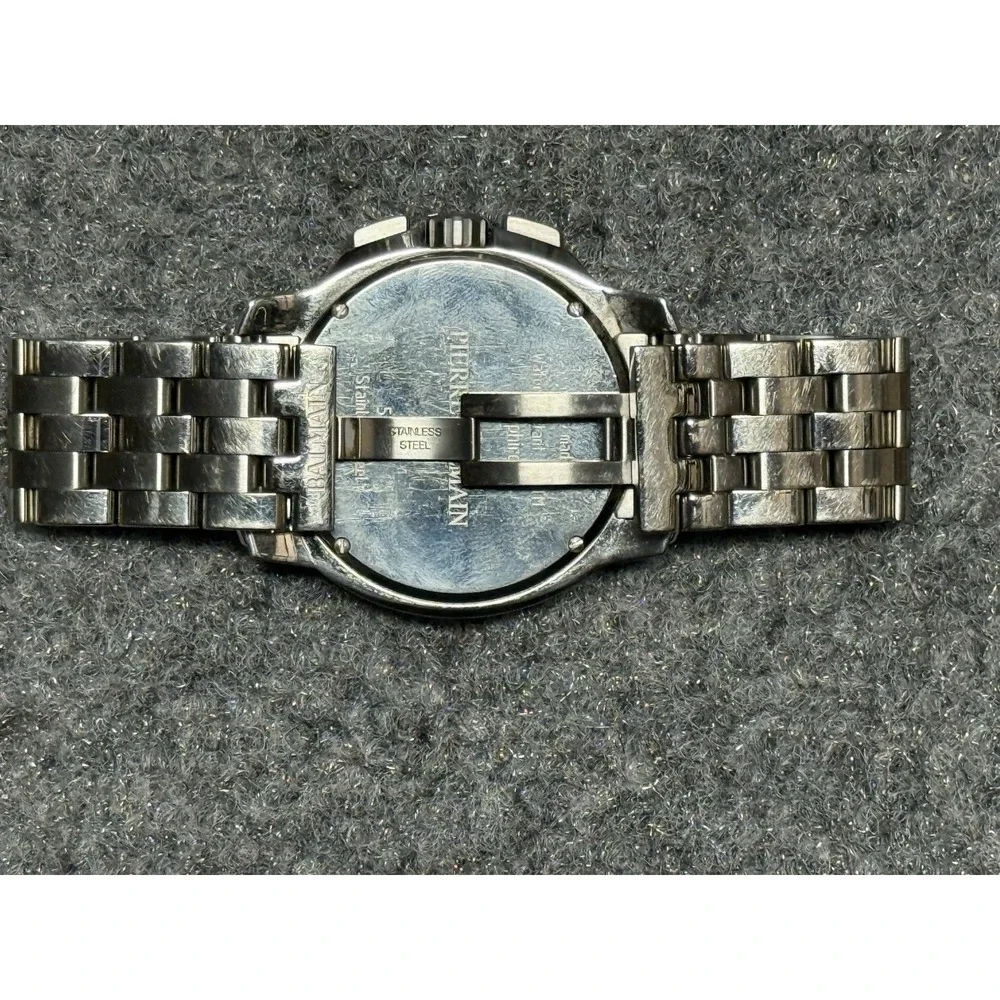 Balmain Watch Madrigal Chronograph Quartz Mens Silver Dial 44mm 5341